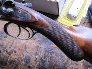 12 gauge W. & C. Scott double barrel shotgun, 1885, incredible condition