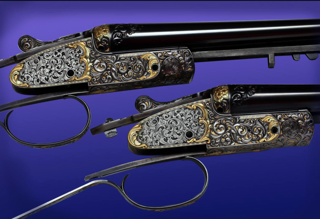 Phil Coggan's work on a pair of Boss & Co SxS shotguns. Pic courtesy of Phil Coggan.