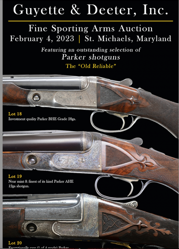 Guyette & Deeter, Fine Sporting Arms Auction February 4 , St. Michaels, Maryland